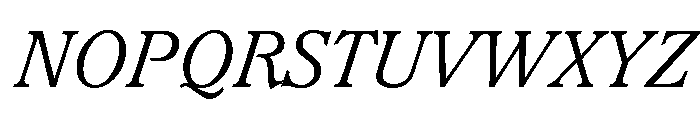 Waverly Light Italic Font UPPERCASE