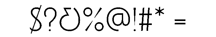 Waverly Light Font OTHER CHARS