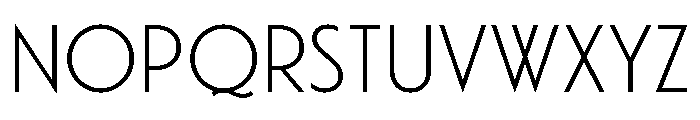 Waverly Light Font UPPERCASE