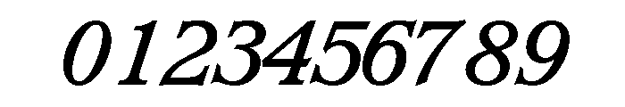 Waverly Medium Italic Font OTHER CHARS