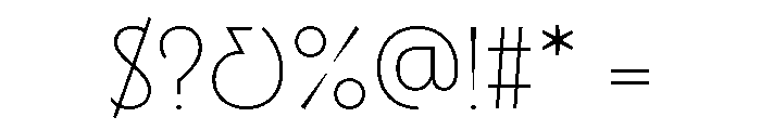 Waverly Thin Font OTHER CHARS