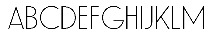 Waverly Thin Font UPPERCASE