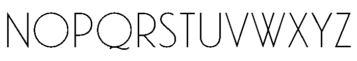 Waverly Thin Font UPPERCASE