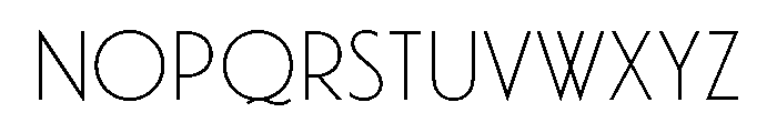Waverly Thin Font LOWERCASE