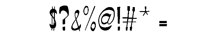 Way Out West Slim Font OTHER CHARS