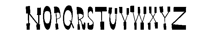 Way Out West Slim Font UPPERCASE