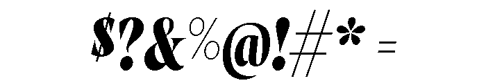 Wayfinder Bold Italic Font OTHER CHARS