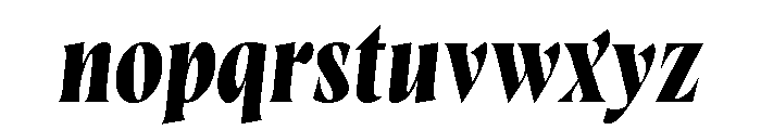 Wayfinder Bold Italic Font LOWERCASE
