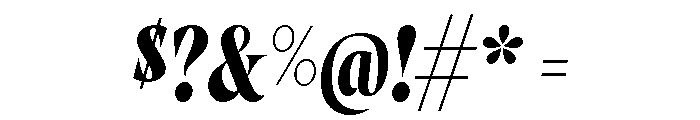 Wayfinder Demi Bold Italic Font OTHER CHARS