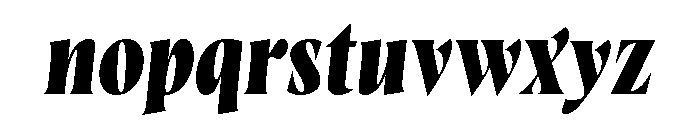 Wayfinder Extra Bold Italic Font LOWERCASE