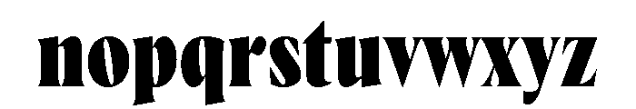 Wayfinder Heavy Font LOWERCASE