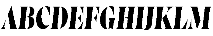 Wayfinder Stencil Bold Italic Font UPPERCASE