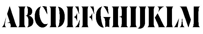 Wayfinder Stencil Bold Font UPPERCASE