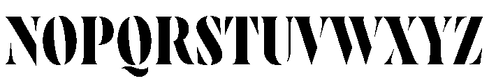 Wayfinder Stencil Bold Font UPPERCASE