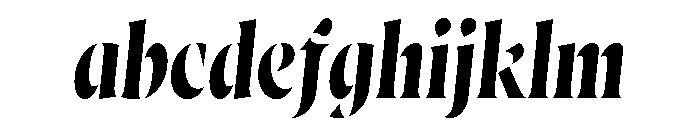 Wayfinder Stencil Demi Bold Italic FONT