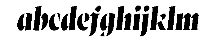Wayfinder Stencil Extra Bold Italic FONT