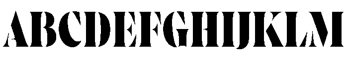 Wayfinder Stencil Extra Bold Font UPPERCASE