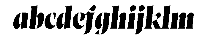 Wayfinder Stencil Heavy Italic FONT