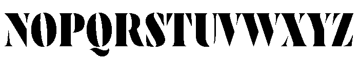 Wayfinder Stencil Heavy Font UPPERCASE