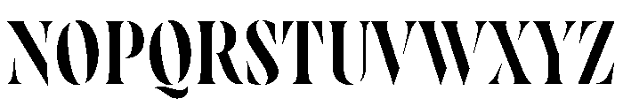 Wayfinder Stencil Light Font UPPERCASE