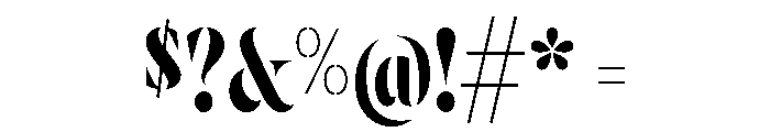 Wayfinder Stencil Regular Font OTHER CHARS