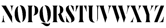 Wayfinder Stencil Regular Font UPPERCASE