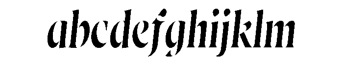Wayfinder Stencil Thin Italic FONT