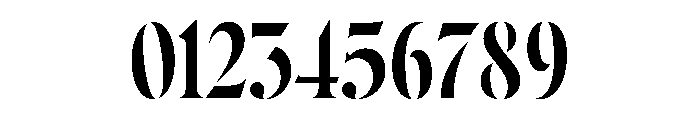 Wayfinder Stencil Thin Font OTHER CHARS