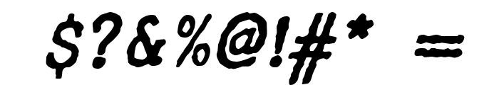 WBXGrannyT Italic Font OTHER CHARS