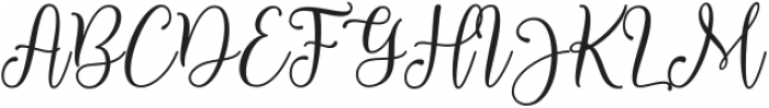 WCO Script  Regular ttf (400) Font UPPERCASE