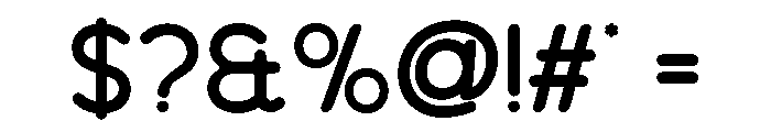 WENIOLA-Regular Font OTHER CHARS