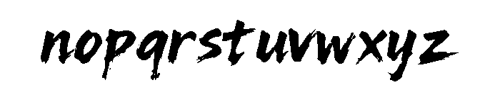 WeaksblueChampion-Regular Font LOWERCASE