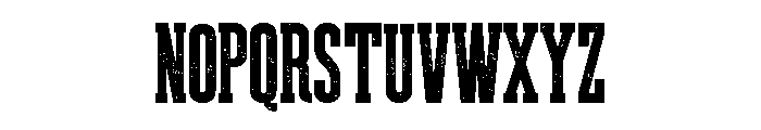 Weathered Distressed Font UPPERCASE