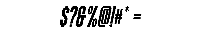 Weathered Italic Font OTHER CHARS