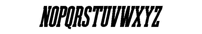 Weathered Italic Font UPPERCASE