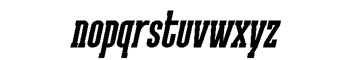 Weathered Italic Font LOWERCASE