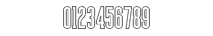 Weathered Outline Font OTHER CHARS