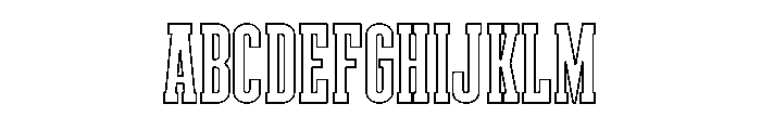 Weathered Outline Font UPPERCASE