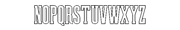 Weathered Outline Font UPPERCASE