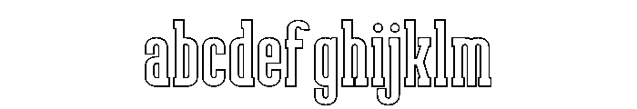 Weathered Outline FONT