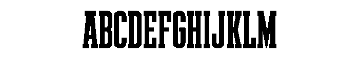 Weathered Regular Font UPPERCASE