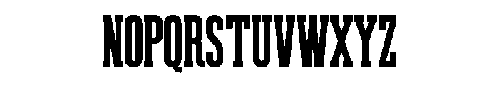 Weathered Regular Font UPPERCASE