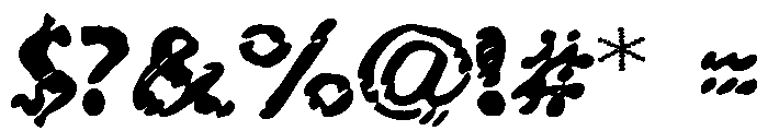 Weathered_and_Distressed Font OTHER CHARS