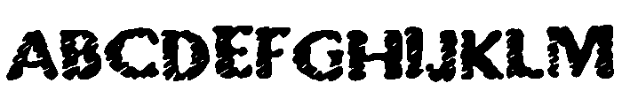 Weathered_and_Distressed Font UPPERCASE