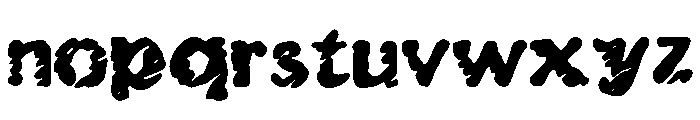 Weathered_and_Distressed Font LOWERCASE