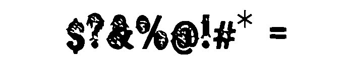 Webbing Font OTHER CHARS