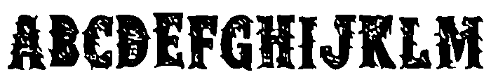 Webbing Font UPPERCASE