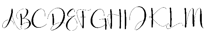 Wedding Affinity Font UPPERCASE