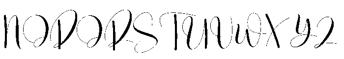 Wedding Affinity Font UPPERCASE