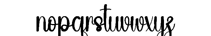 Wedding Agharti Font LOWERCASE